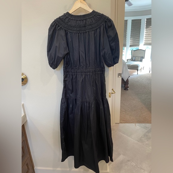 Ulla Johnson Othella Dress, NWT, in Noir black, size 10 - Picture 6 of 10